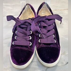 Betsey Johnson Purple Velvet Sneakers